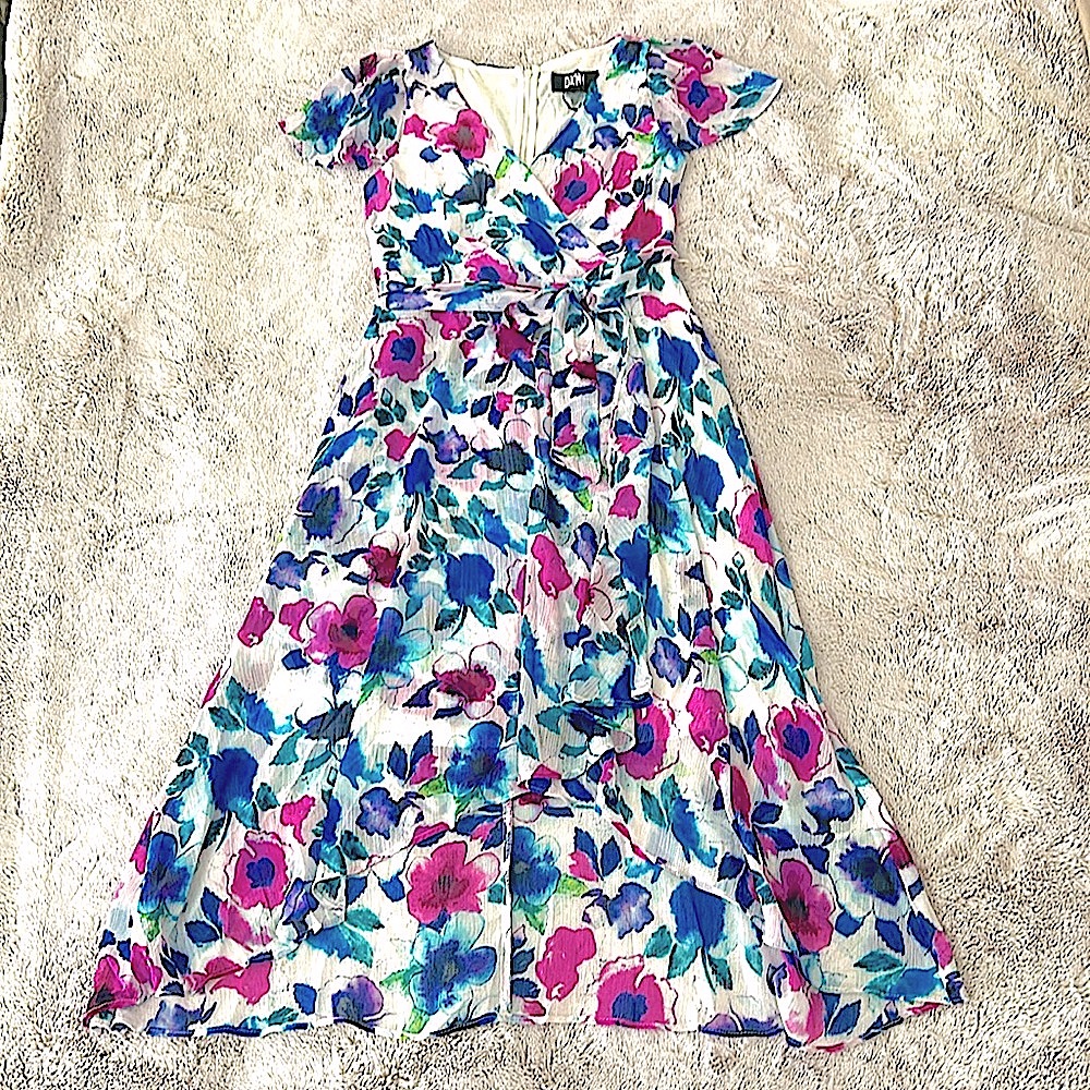 NWT DKNY Floral Wrap Dress